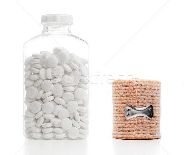 Orvosi készletek izolált fényes fehér gyógyszer tudomány Stock fotó © cardmaverick2