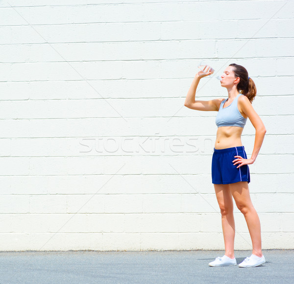Urban Mature Woman Exercising Stock photo © cardmaverick2