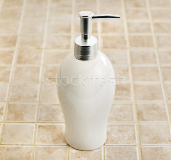 Fürdőszoba tárgy kő csempe háttér ház Stock fotó © cardmaverick2