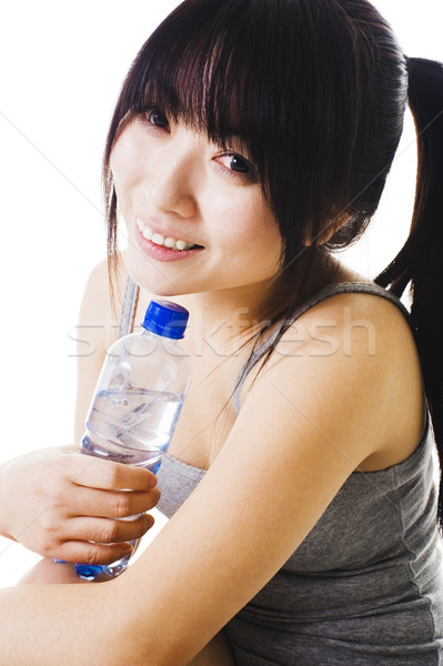 Chinese girl after a workout. Stock photo © cardmaverick2