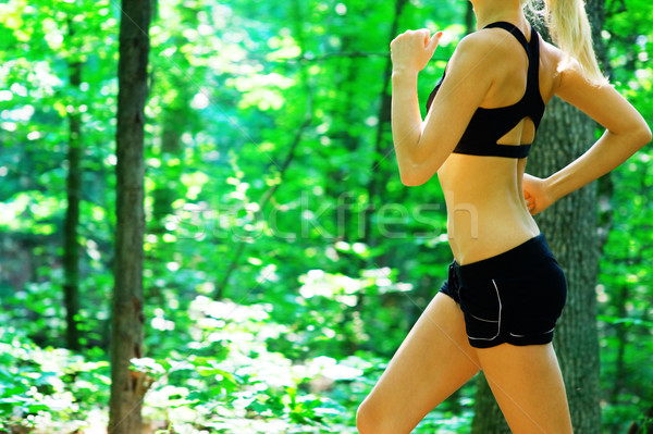 Blonde Woman Exercising  Stock photo © cardmaverick2