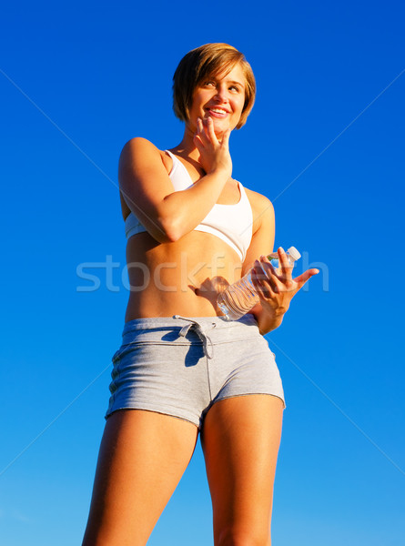 Fitt fiatal nő edz teljes fotók nő Stock fotó © cardmaverick2