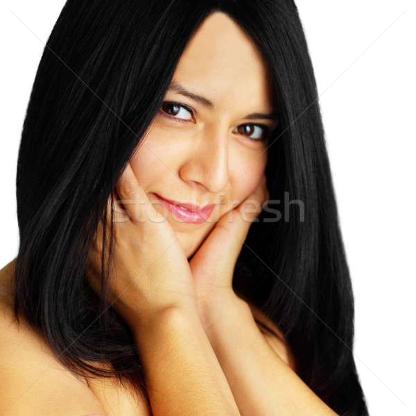 Schönen spa Frau weiß Mädchen Schönheit Stock foto © cardmaverick2