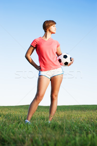 Joc fotbal teren de fotbal fotografii Imagine de stoc © cardmaverick2