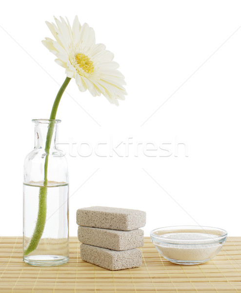 Foto stock: Spa · escena · superior · bambú · fondo · belleza