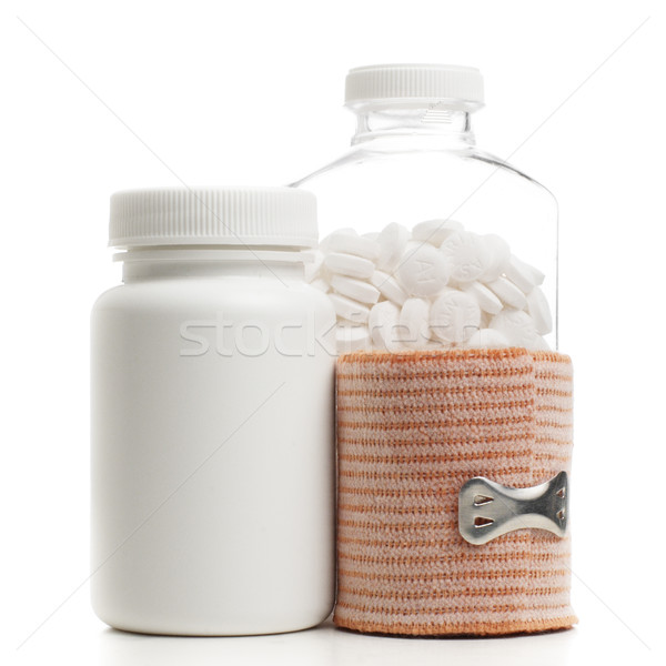 Orvosi készletek orvosi háttér gyógyszer szín fehér Stock fotó © cardmaverick2