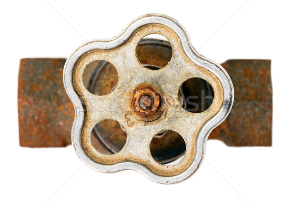 古い さびた ブラウン パイプ クレーン 産業 ストックフォト © carenas1