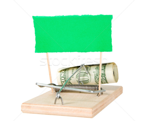 A mouse trap with money Stock photo © carenas1