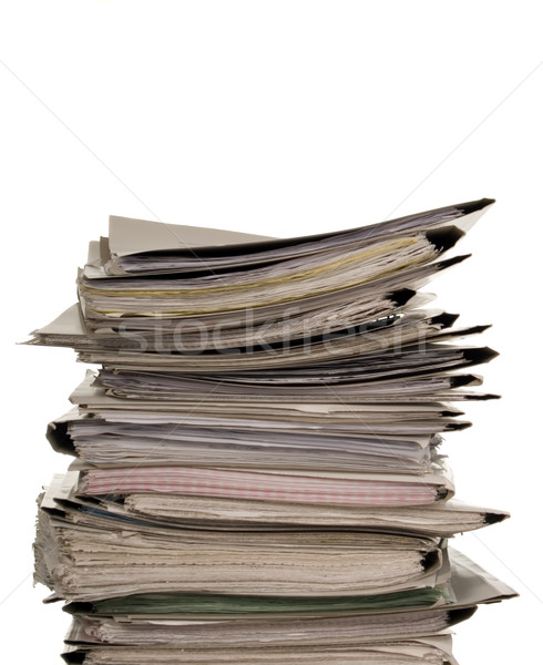Documente birou scrisoare date dosar fişier Imagine de stoc © carenas1