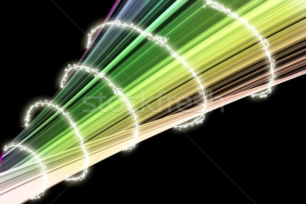 Spectru colorat valuri alb element abstract Imagine de stoc © carenas1