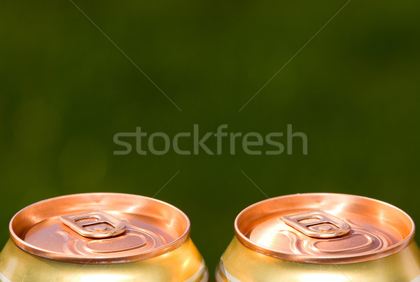 Stock photo: Metal beer can, unopened