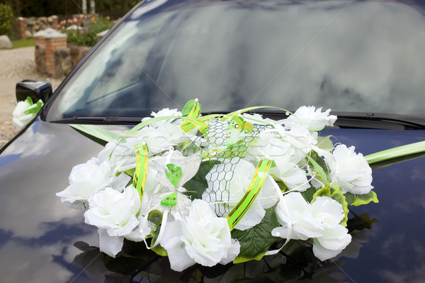 花卉 灰色 汽車 裝飾 婚禮 商業照片 © carenas1