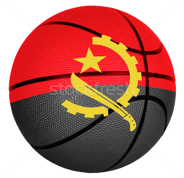 Basquetebol bola bandeira Angola jogo esportes Foto stock © carenas1