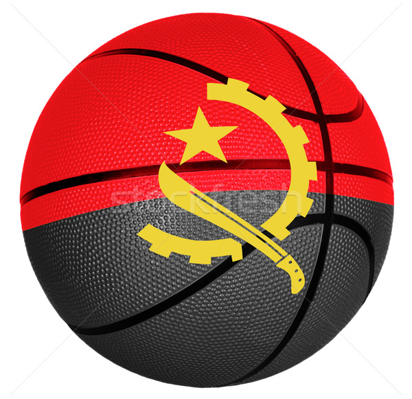 Basket balle pavillon Angola jeu sport [[stock_photo]] © carenas1