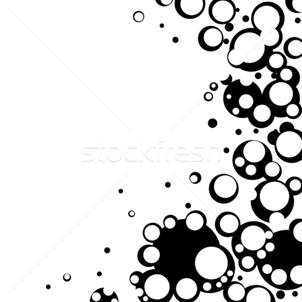 Coloré bulles cadre art modèle Photo stock © carenas1