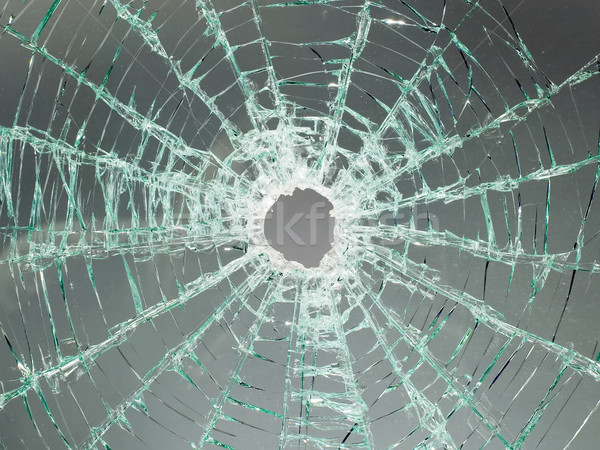 Broken car glass of windscreen Stock photo © carenas1