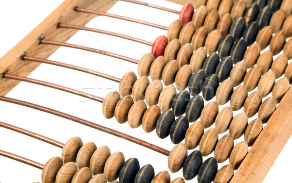 Old mathematical calculator abacus Stock photo © carenas1