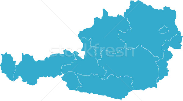 Map of Austria Stock photo © carenas1