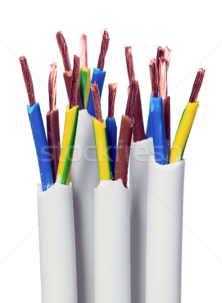 Closeup of electric wires Stock photo © carenas1