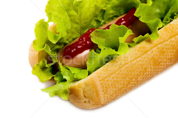 Stock photo: Tasty hot dog, food