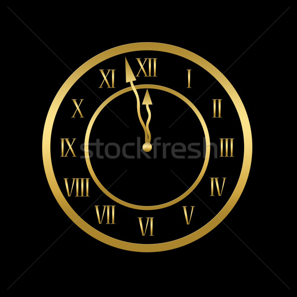 Clock is showing almost twelve Stock photo © carenas1