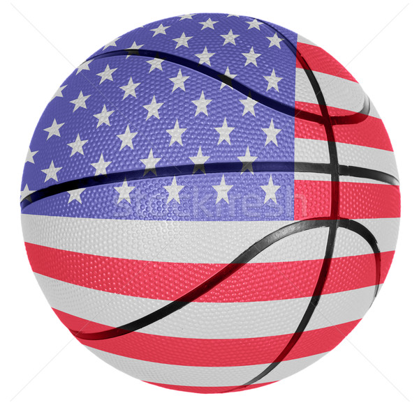 Basket balle pavillon USA jeu sport [[stock_photo]] © carenas1