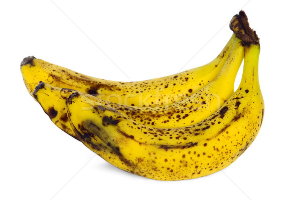 Citromsárga érett banán izolált fehér természet Stock fotó © carenas1