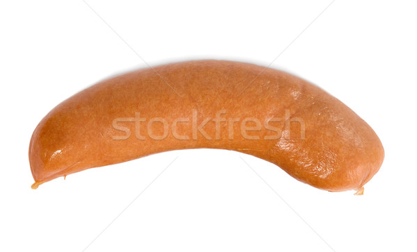 [[stock_photo]]: Saucisse · viande · blanche · isolé · alimentaire · rouge