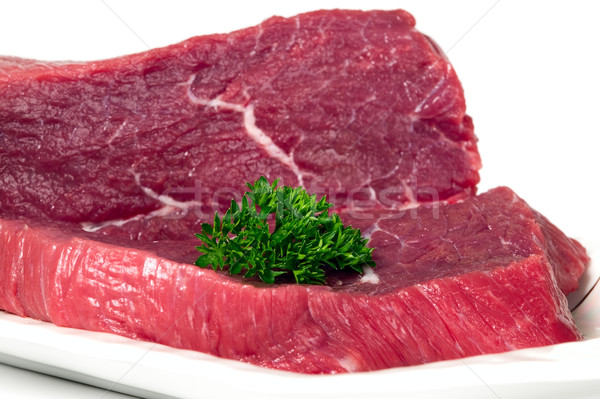 生 肉 プレート 食品 背景 ストックフォト © carenas1