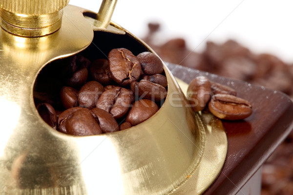 Coffee grinder in wooden case Stock photo © carenas1