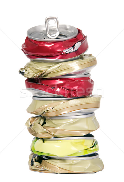 Shape from smashed cans Stock photo © carenas1