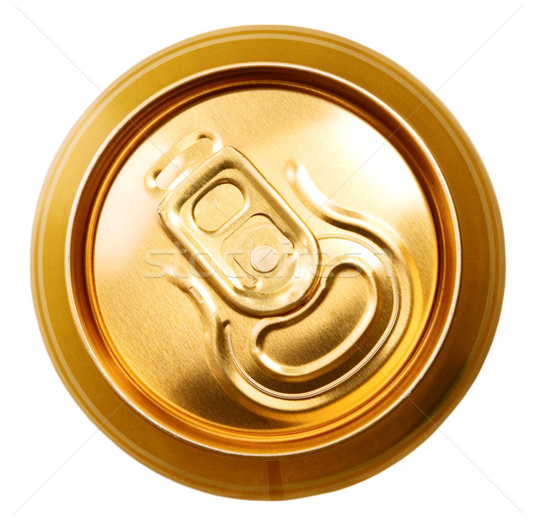 Stock photo: Metal beer can, unopened