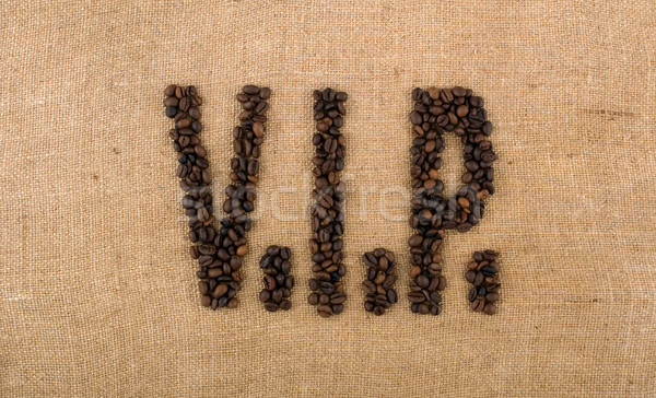 Word of beans: V.I.P. Stock photo © carenas1
