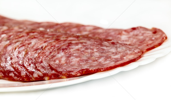 Savoureux élevé qualité saucisse blanche isolé [[stock_photo]] © carenas1