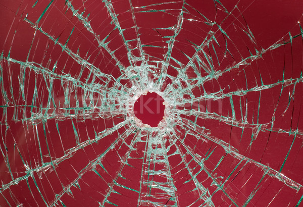 Broken car glass of windscreen Stock photo © carenas1