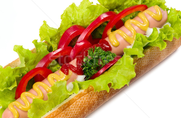 Tasty hot dog, food Stock photo © carenas1