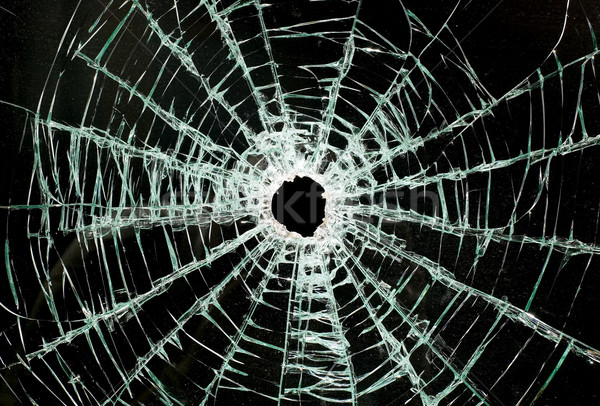 Broken car glass of windscreen Stock photo © carenas1