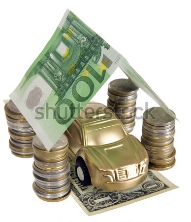 Money house made from cons and banknotes Stock photo © carenas1
