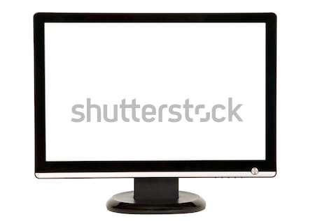 Moderno lcd monitor nero bianco business Foto d'archivio © carenas1