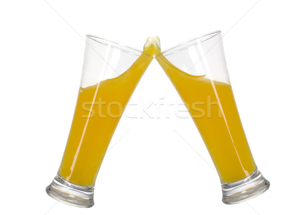 Gyümölcslé hullám kettő szemüveg egyéb ital Stock fotó © carenas1