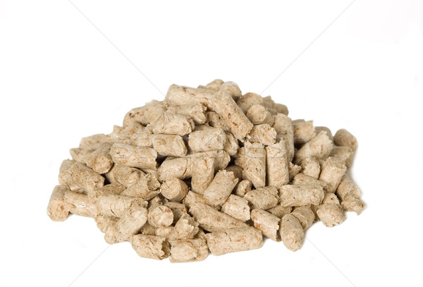 There are many shredded brown wood pellets Stock photo © carenas1