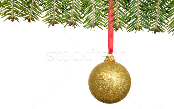 Stockfoto: Tak · christmas · decoraties · felicitatie · kaart