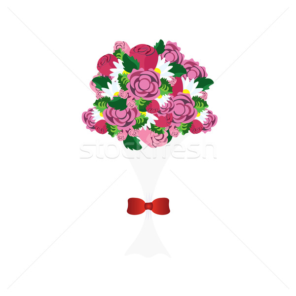 Bouquet coloré fleurs amour vecteur [[stock_photo]] © carenas1