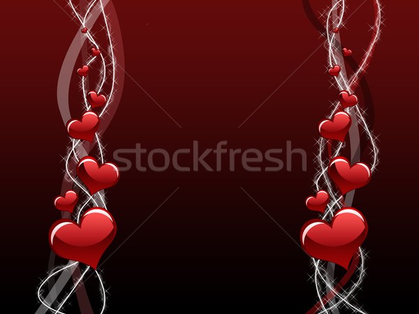 Hart liefde maat Rood Stockfoto © carenas1