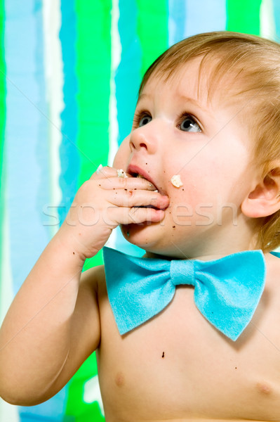 Child is celebrating his first birthday Stock photo © carenas1