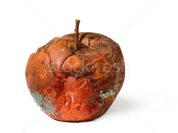 Old rotten apple on white isolated background Stock photo © carenas1