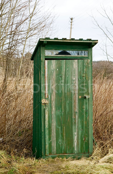 Aire libre WC verde campo edificio naturaleza Foto stock © carenas1