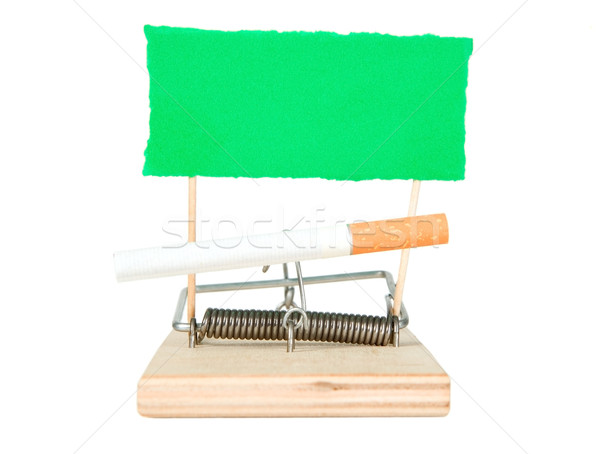 A mouse trap with cigarette Stock photo © carenas1