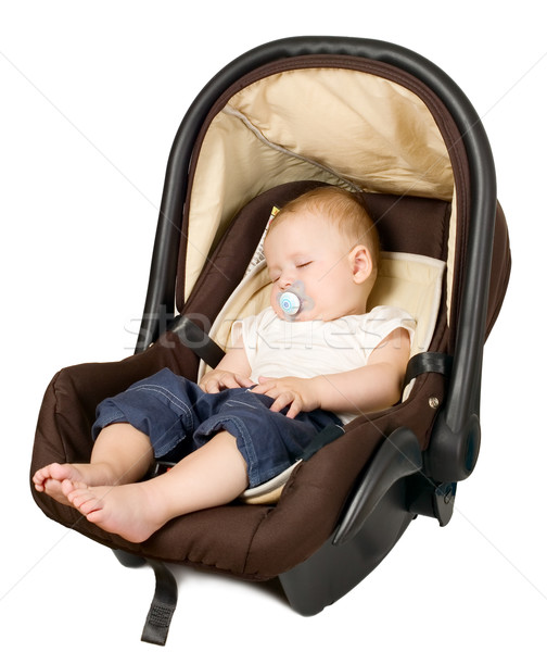 Stock fotó: Fiú · autó · ülés · biztonság · baba · ül