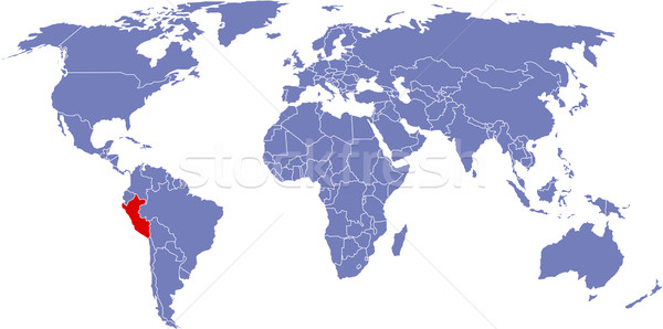 Globale mappa mondo sfondo terra bianco Foto d'archivio © carenas1
